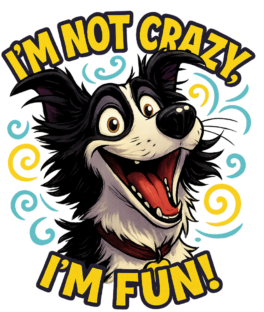 I'm Not Crazy, I'm Fun! - Border Collie