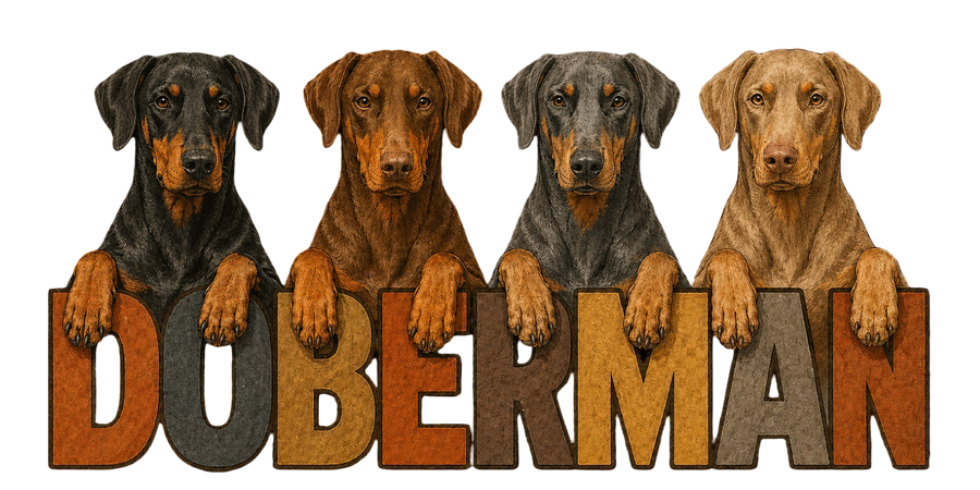 Doberman Lineup - Natural Ears