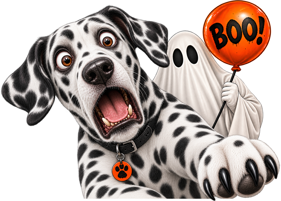 Boo! Dalmatian & Ghost