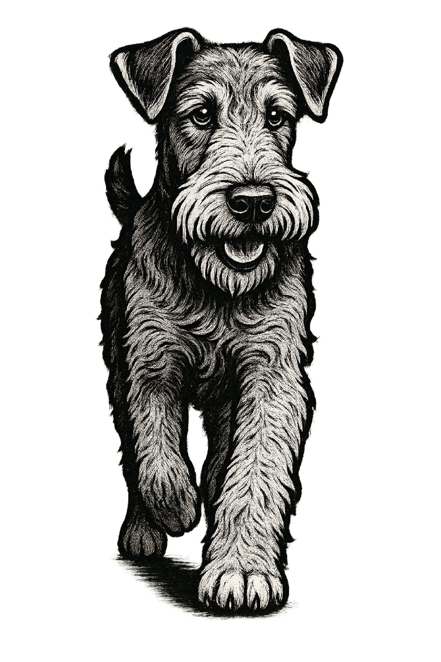 Airedale Pencil Sketch