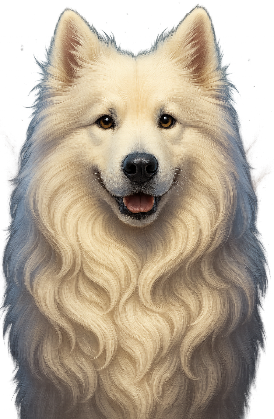 Samoyed Painted Portrait