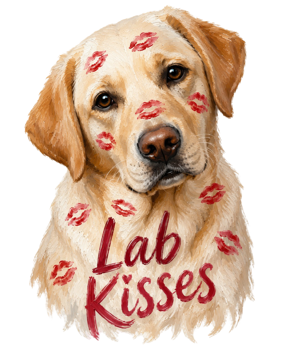 Lab Kisses - Yellow Lab