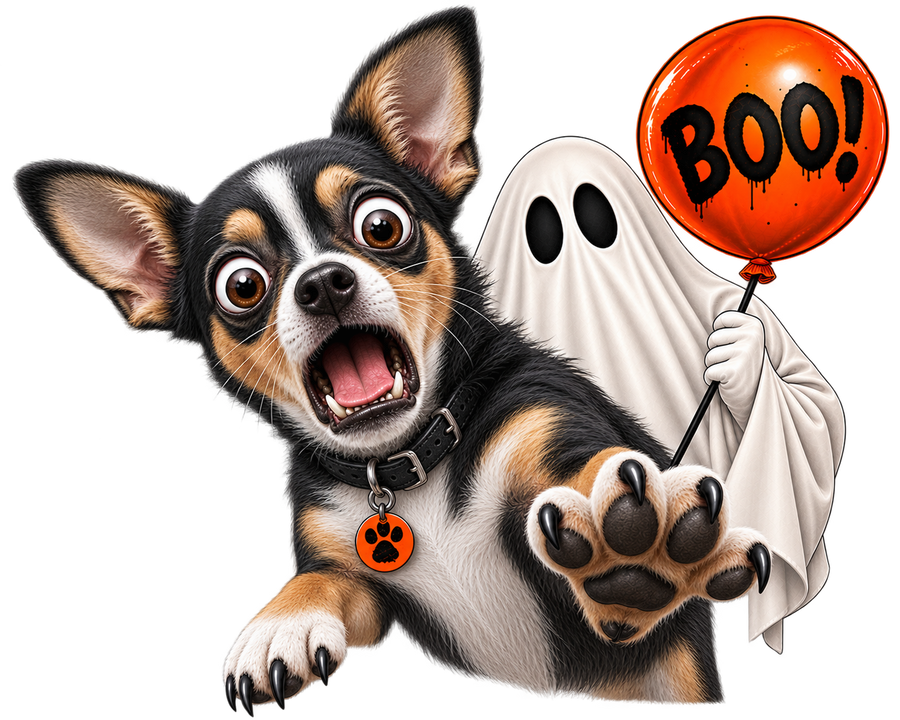 Boo! Chihuahua & Ghost
