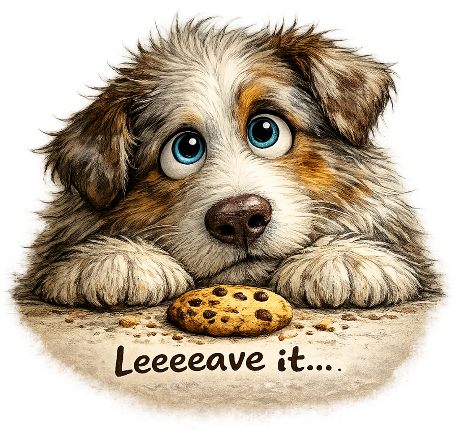 Leave It... - Red Merle Aussie