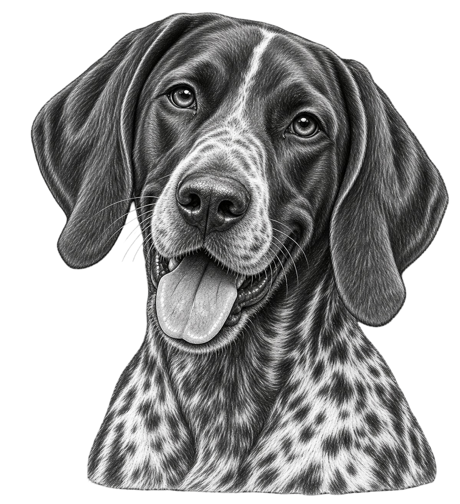 German Shorthaired Pointer Pencil Sketch
