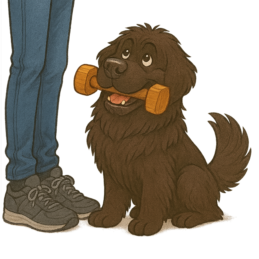 Dumbbell Retrieve - Newfoundland