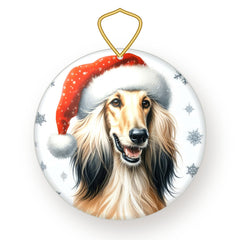 Afghan Hound Christmas Ornament