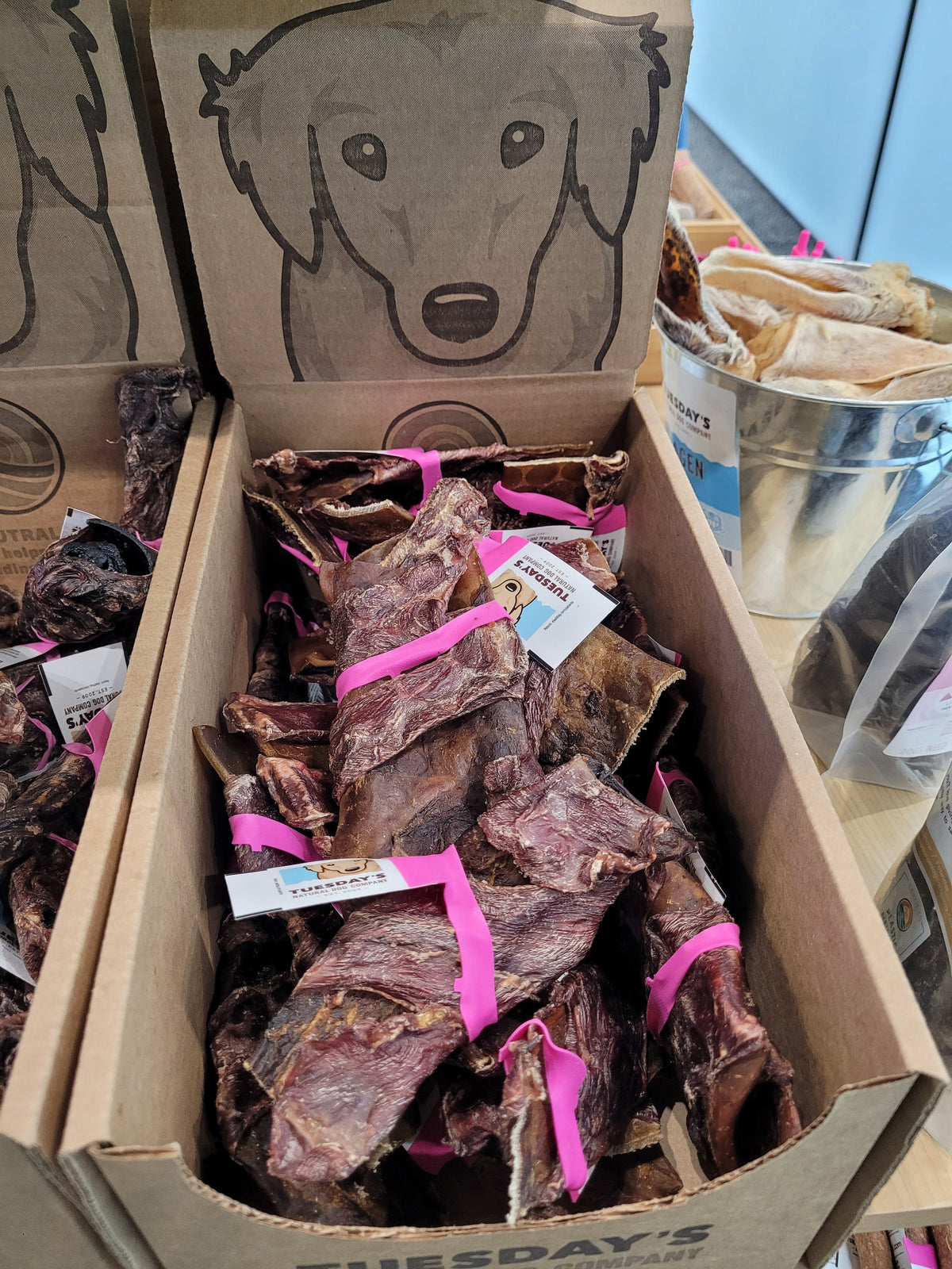 5 inch collagen chip wrapped in beef gullet