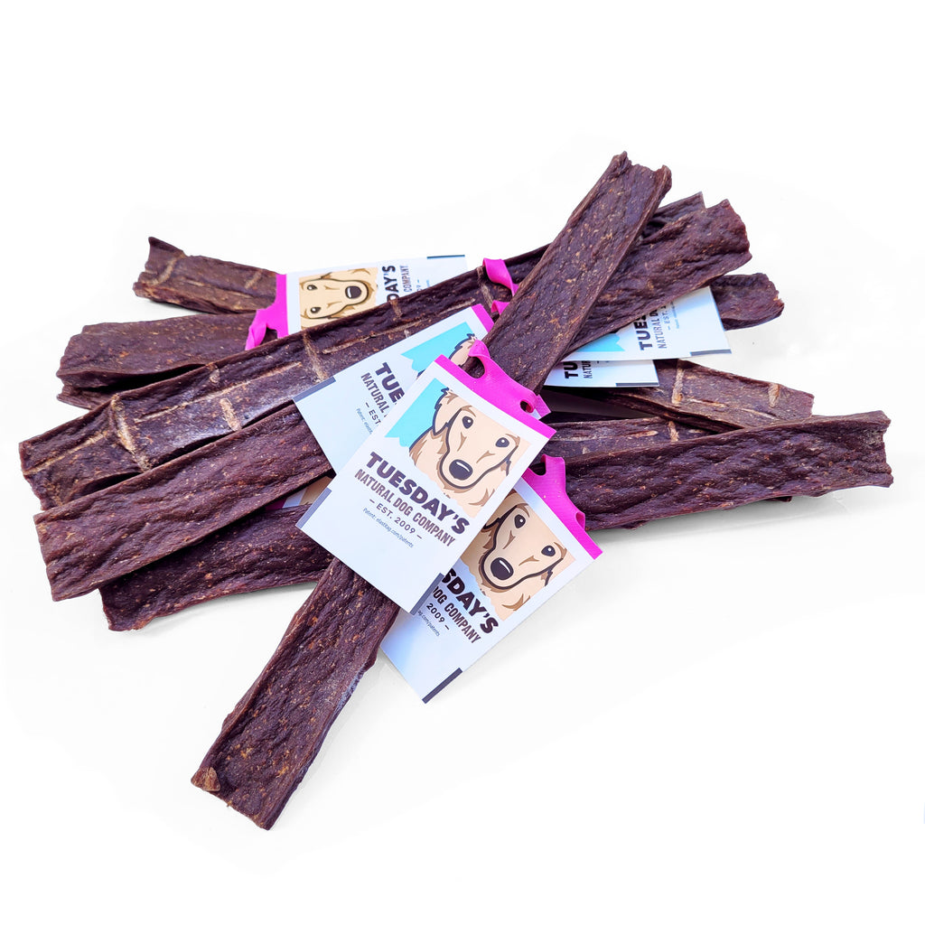 Pile of ostrich flattie sticks