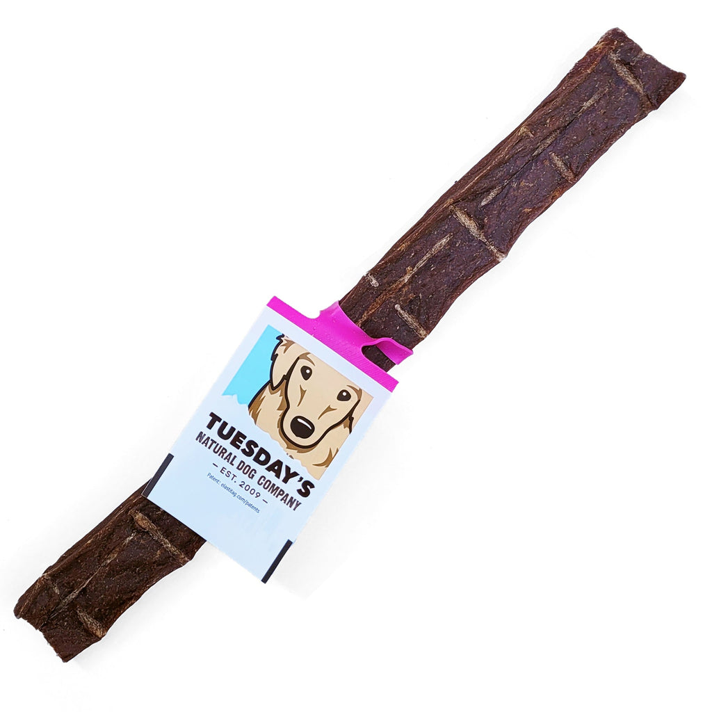Ostrich flattie stick dog treat