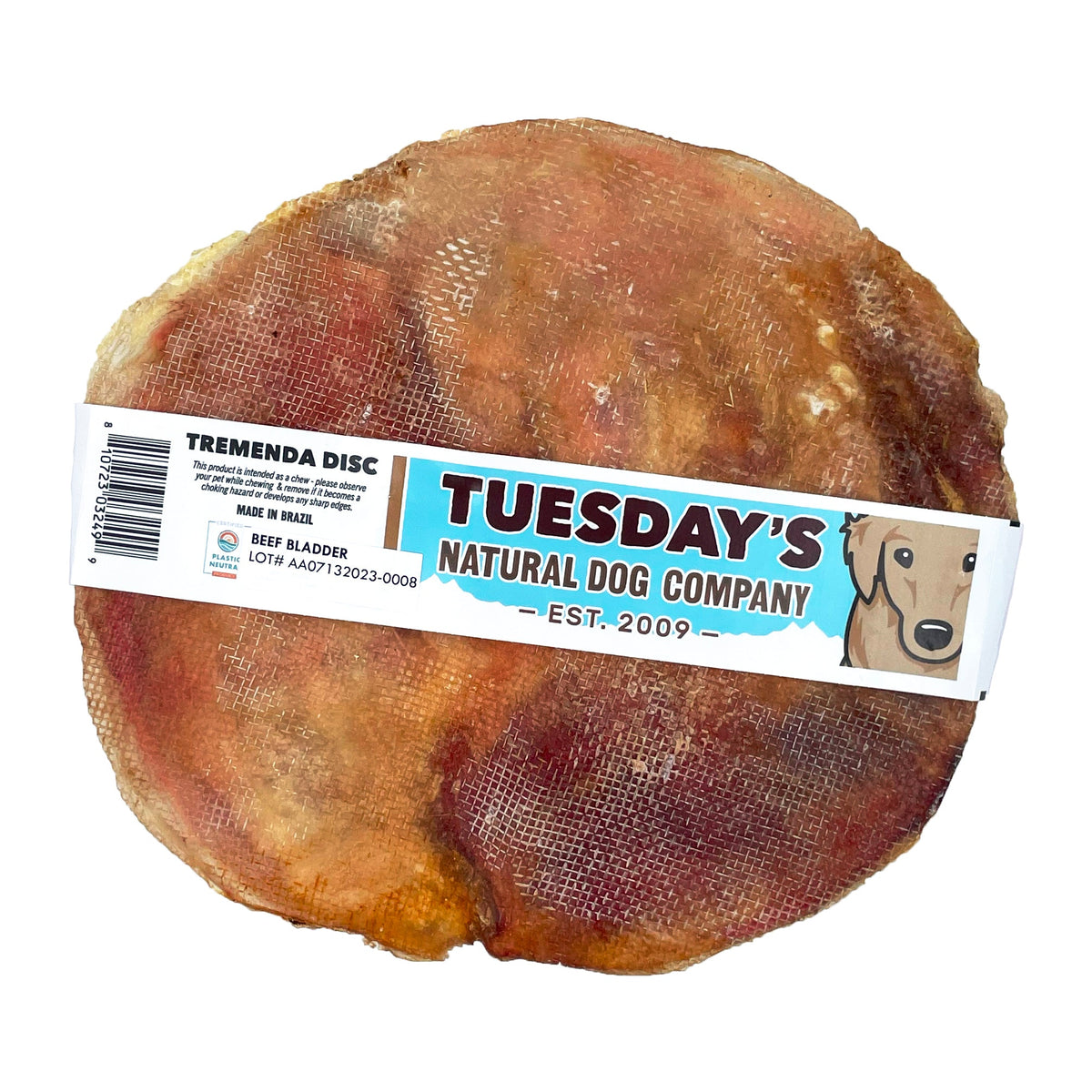 Tremenda disc beef bladder chew