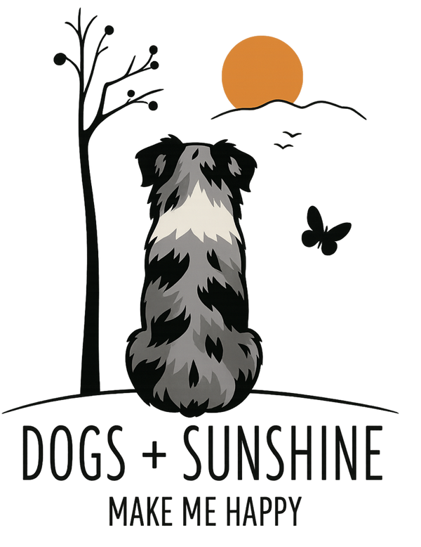 Dogs + Sunshine Make Me Happy - Blue Merle Aussie