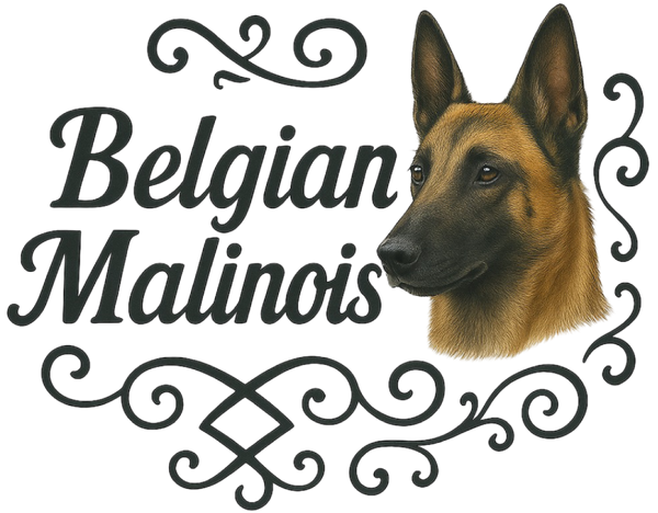 Belgian Malinois Portrait & Script