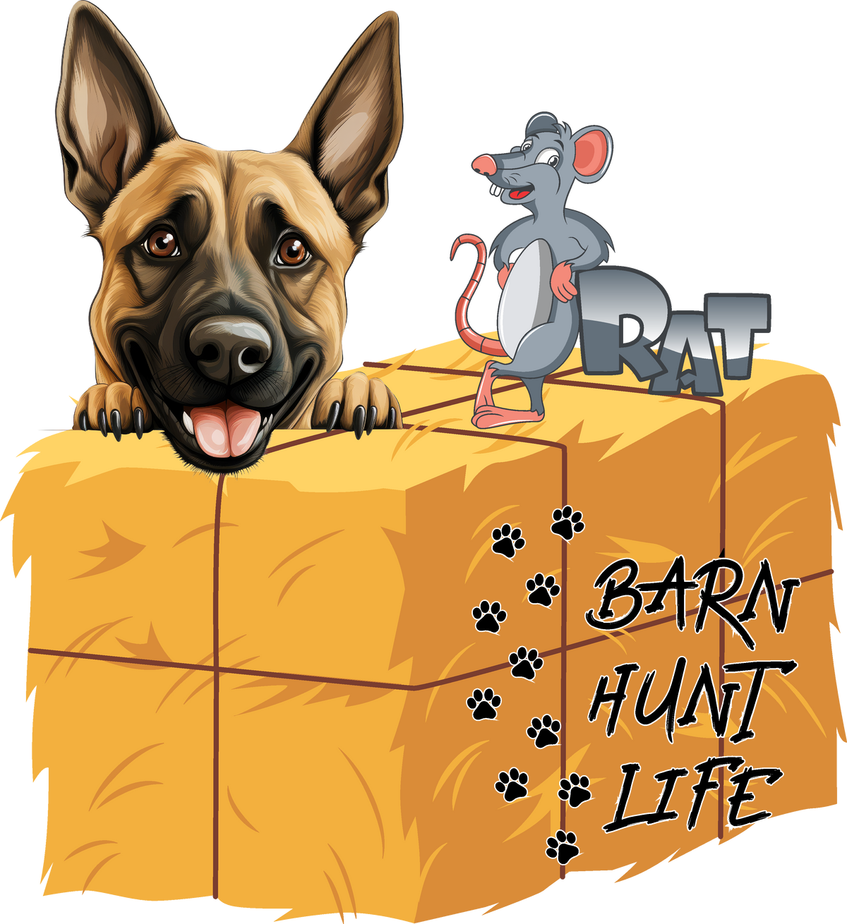Barn Hunt Life Belgian Malinois shirt design