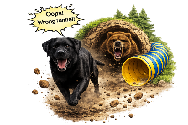 Oops! Wrong Tunnel - Black Lab