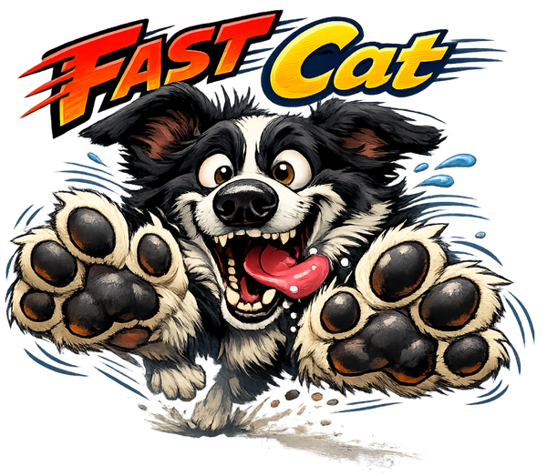 Fast CAT Big Paws - Border Collie