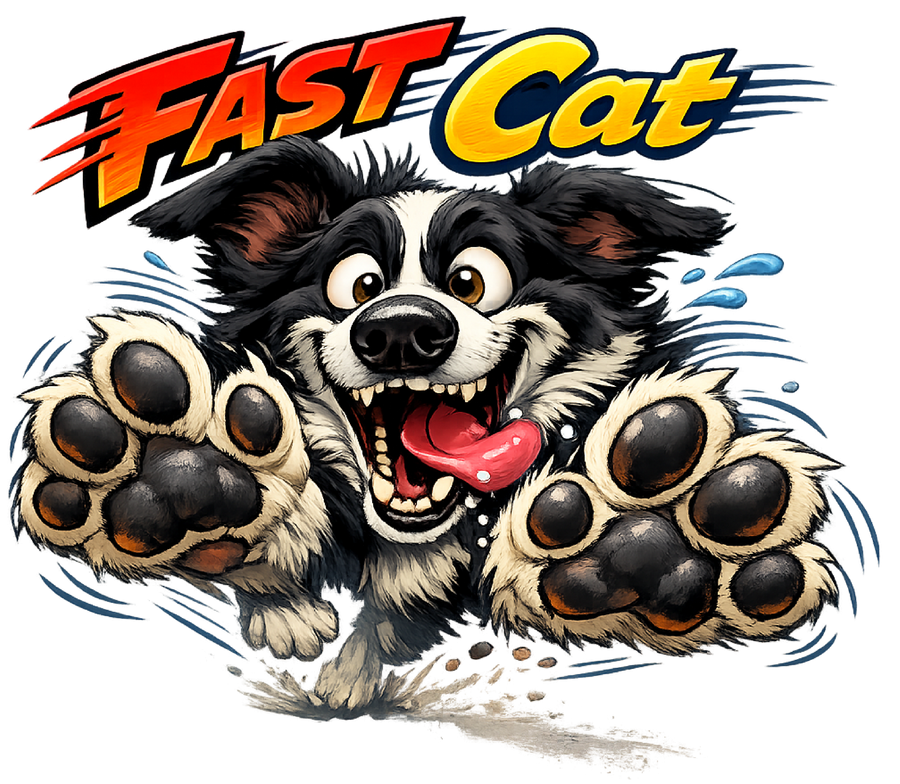 Fast CAT Big Paws - Border Collie