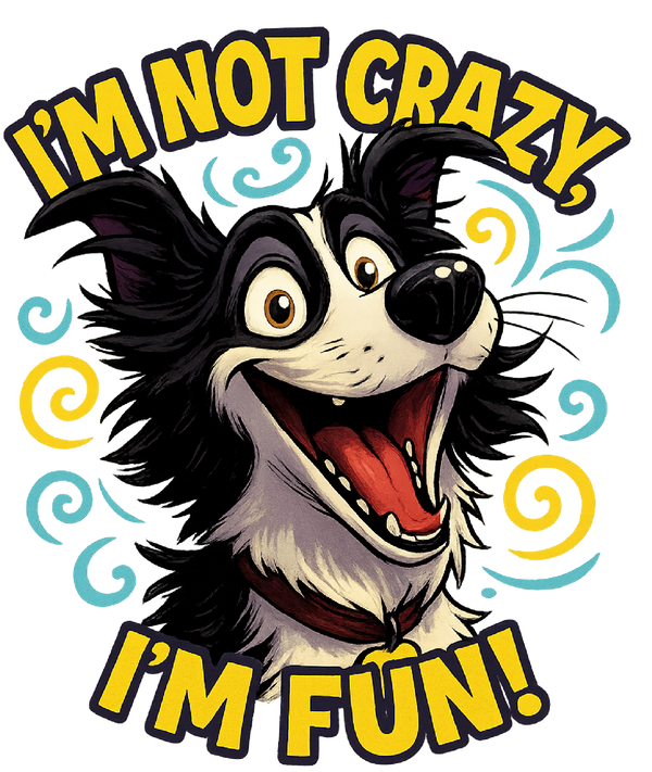 I'm Not Crazy, I'm Fun! - Border Collie