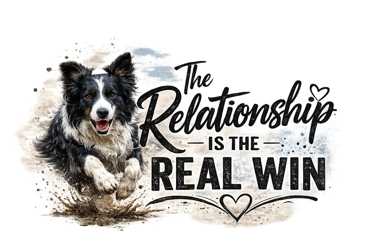 The Relationship Is the Real Win Border Collie shirt design