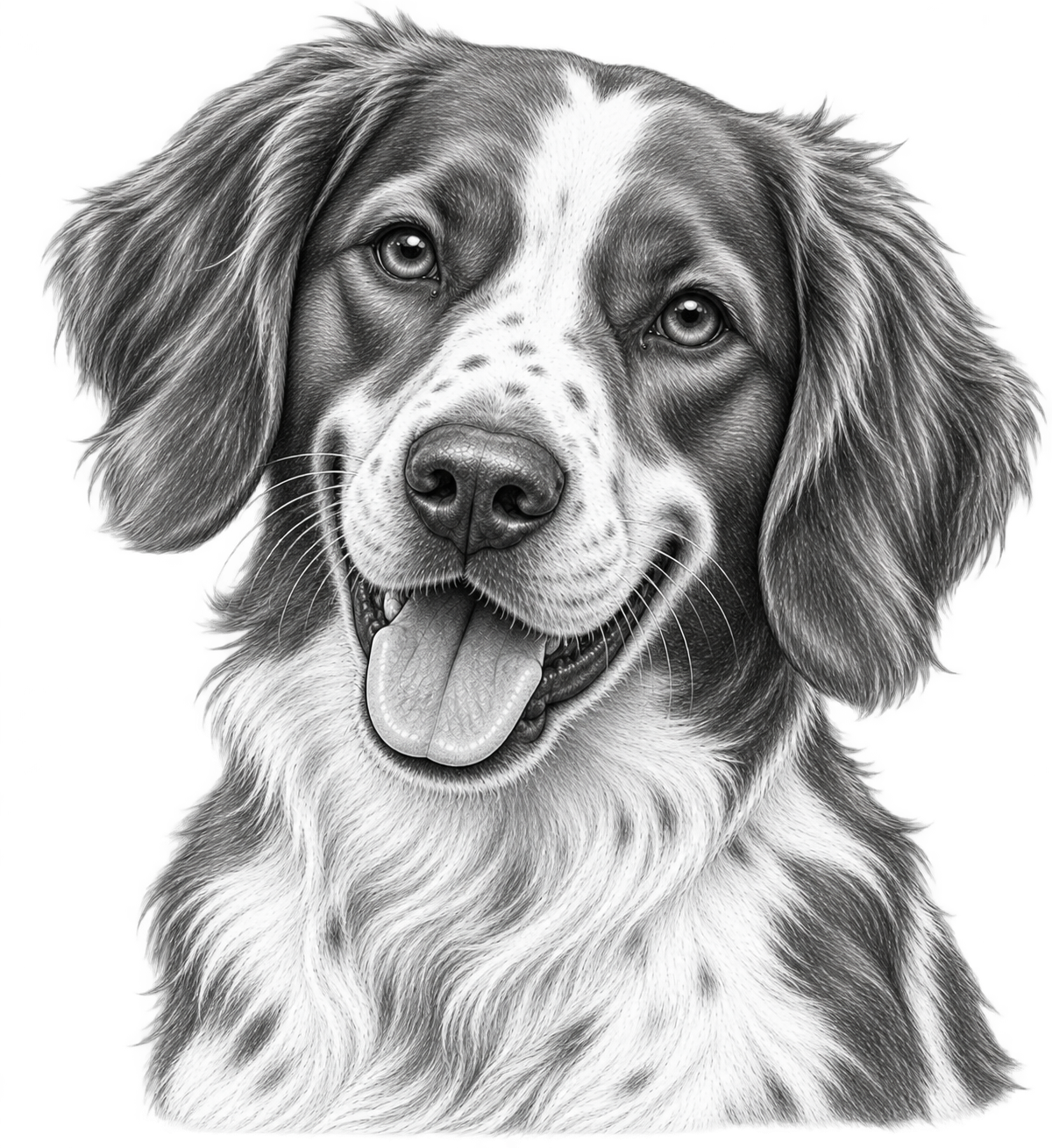 Brittany Pencil Sketch shirt design