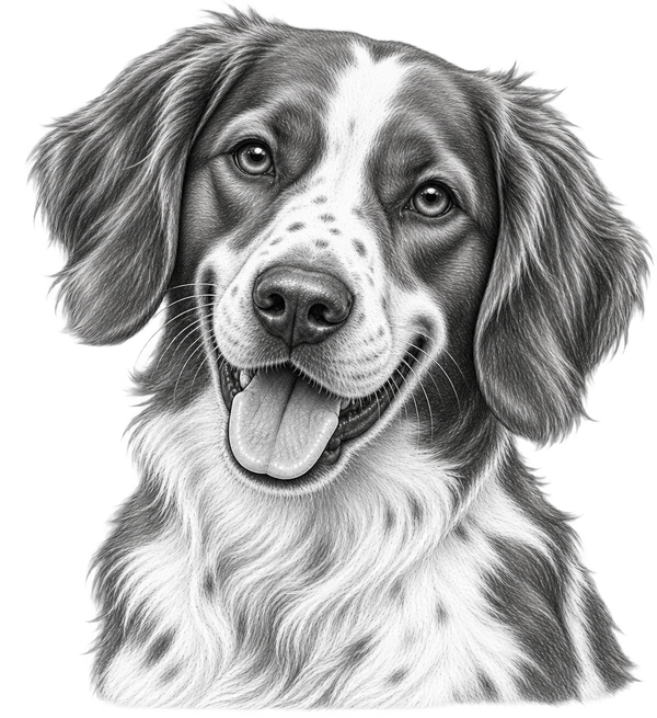 Brittany Pencil Sketch