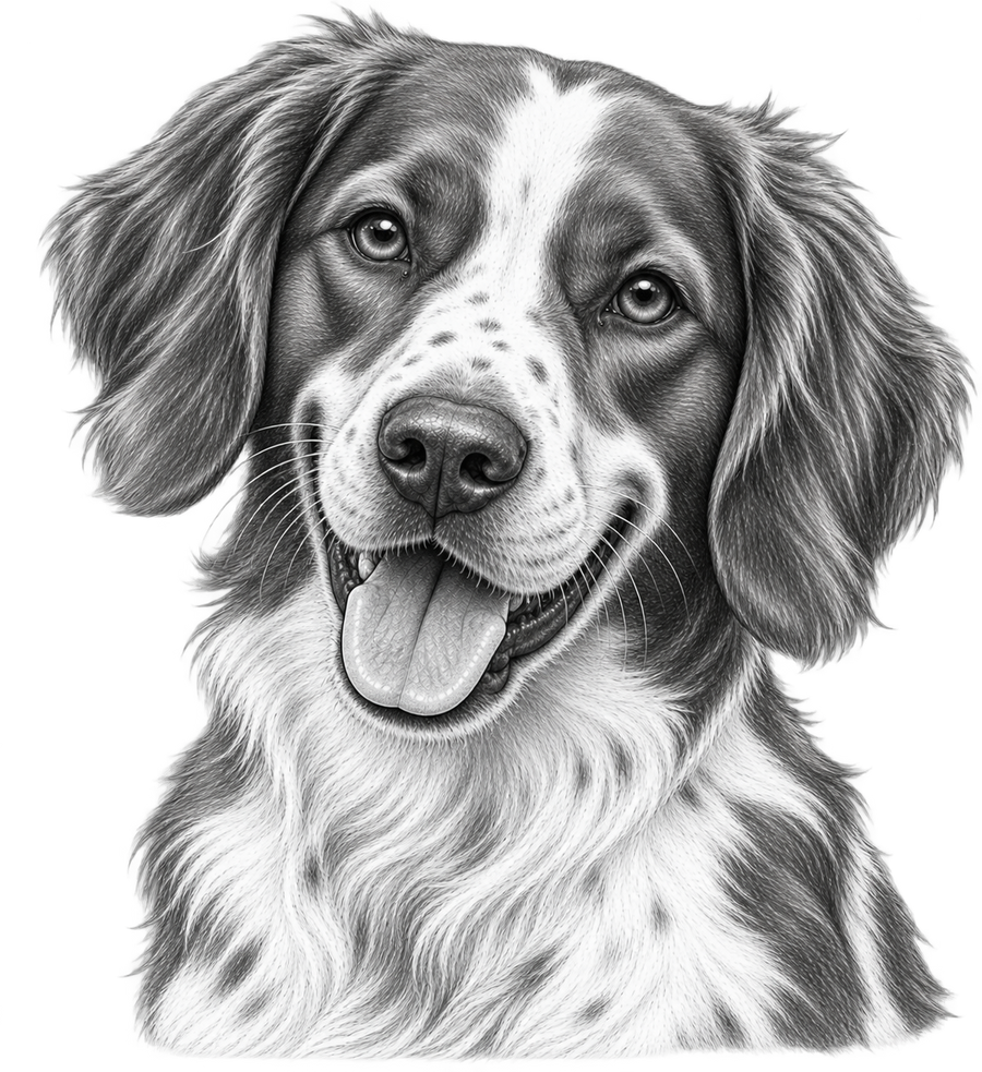 Brittany Pencil Sketch