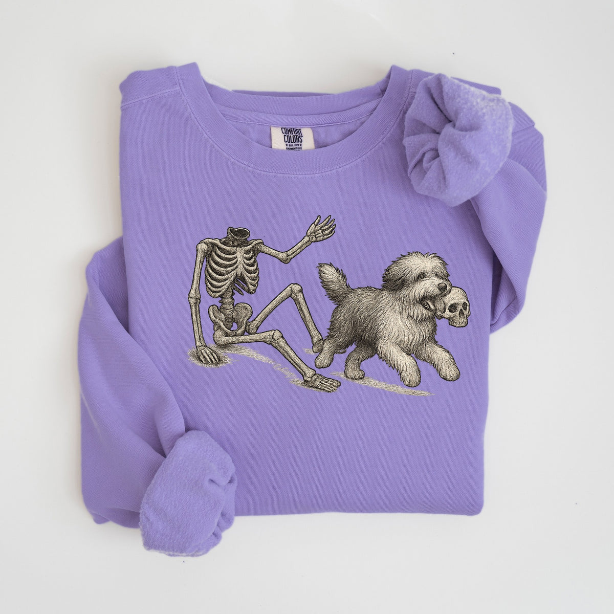Lost Your Head - Sheepdog - Comfort Colors crewneck in Violet