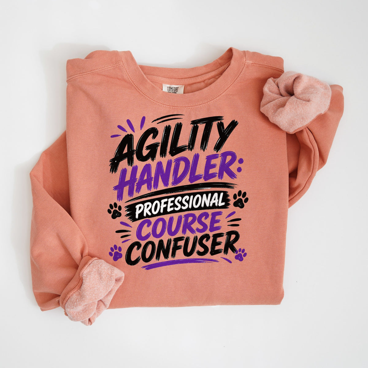 Agility Handler: Professional Course Confuser - Comfort Colors crewneck in Terracotta