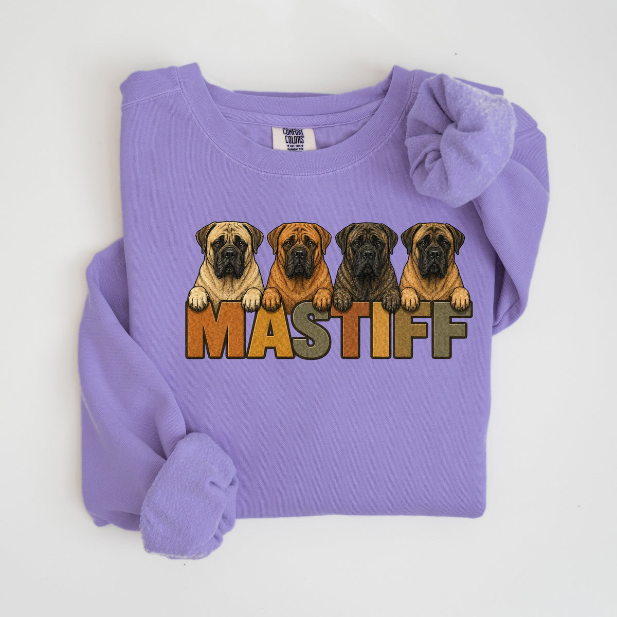 Mastiff Lineup - Comfort Colors crewneck in Violet