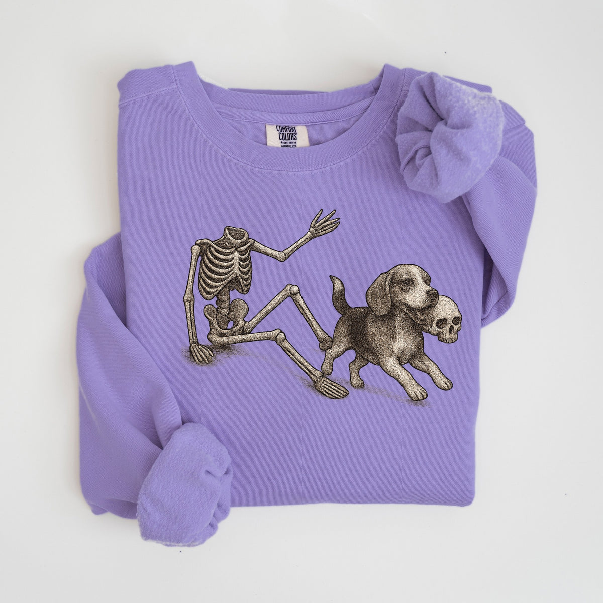 Lost Your Head - Beagle - Comfort Colors crewneck in Violet
