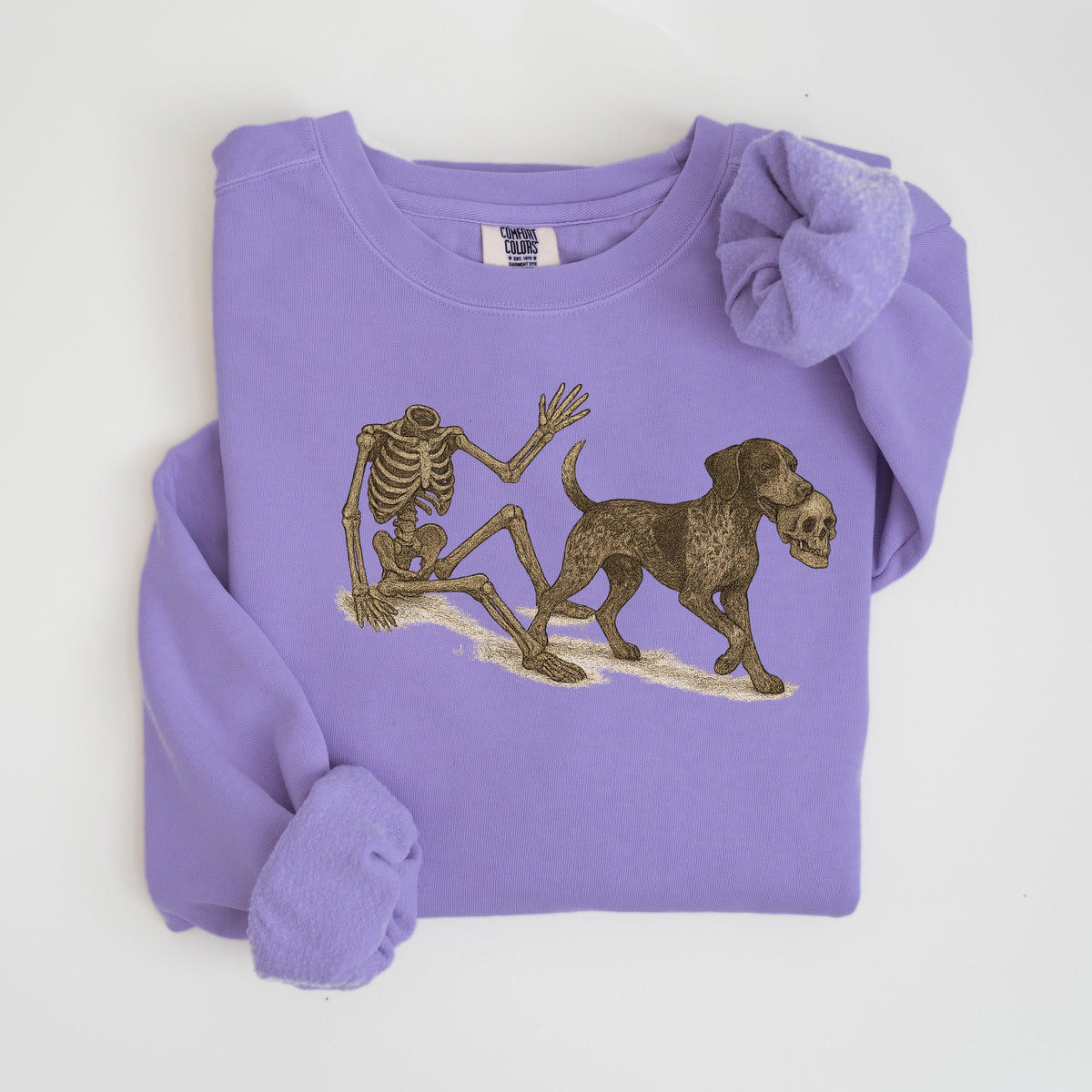 Lost Your Head - German Shorthaired Pointer - Comfort Colors crewneck in Violet