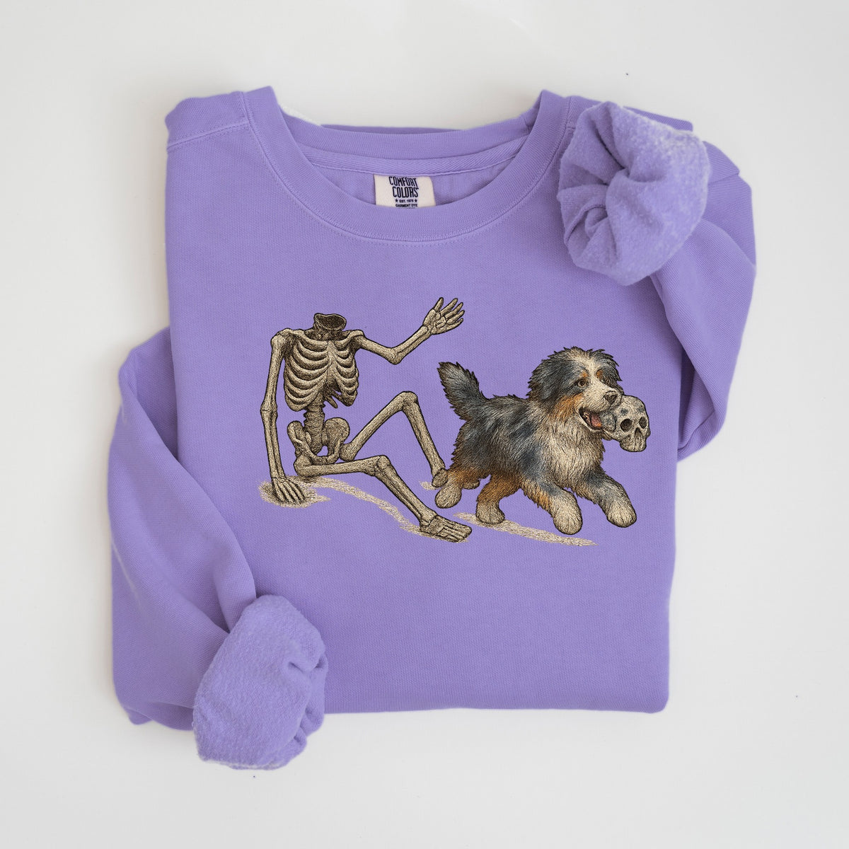 Lost Your Head - Australian Shepherd - Comfort Colors crewneck in Violet