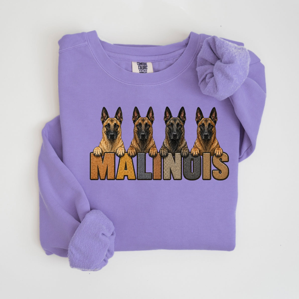 Belgian Malinois Lineup - Comfort Colors crewneck in Violet