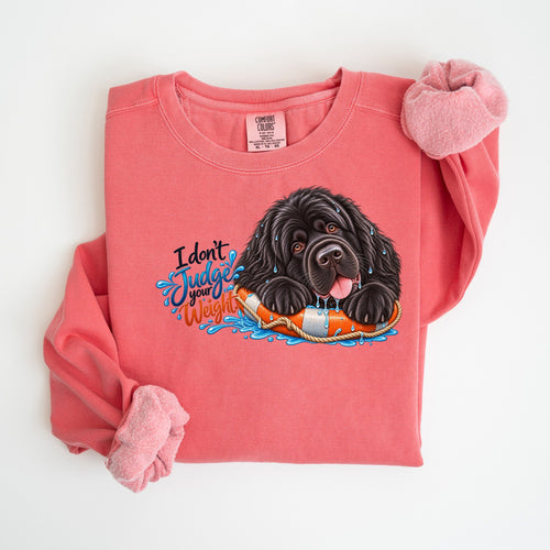 I Don't Judge Your Weight - Comfort Colors crewneck in Watermelon