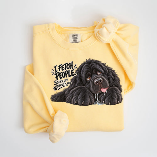 I Fetch People - Comfort Colors crewneck in Butter
