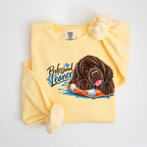 Professional Leaner - Comfort Colors crewneck in Butter