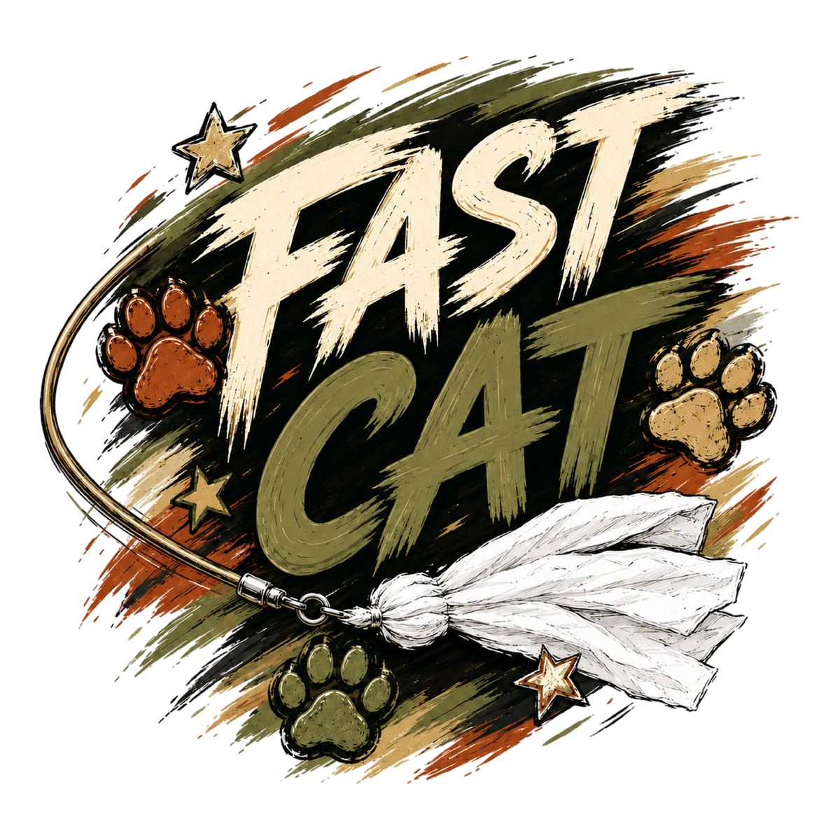 Fast CAT Camo shirt design