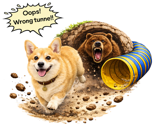 Oops! Wrong Tunnel - Corgi