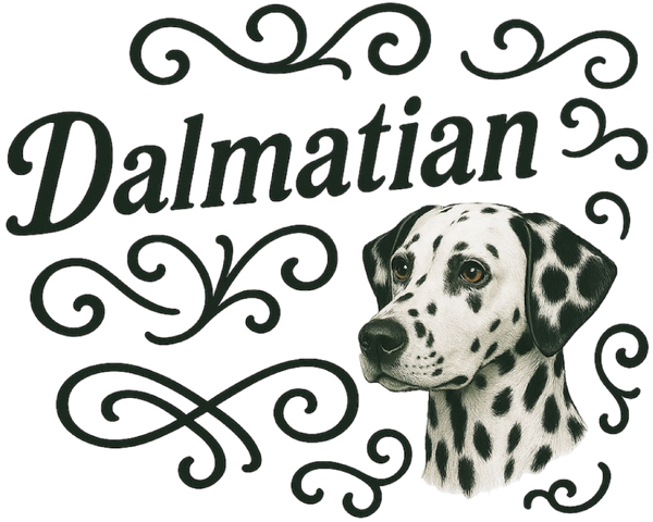 Dalmatian Portrait & Script