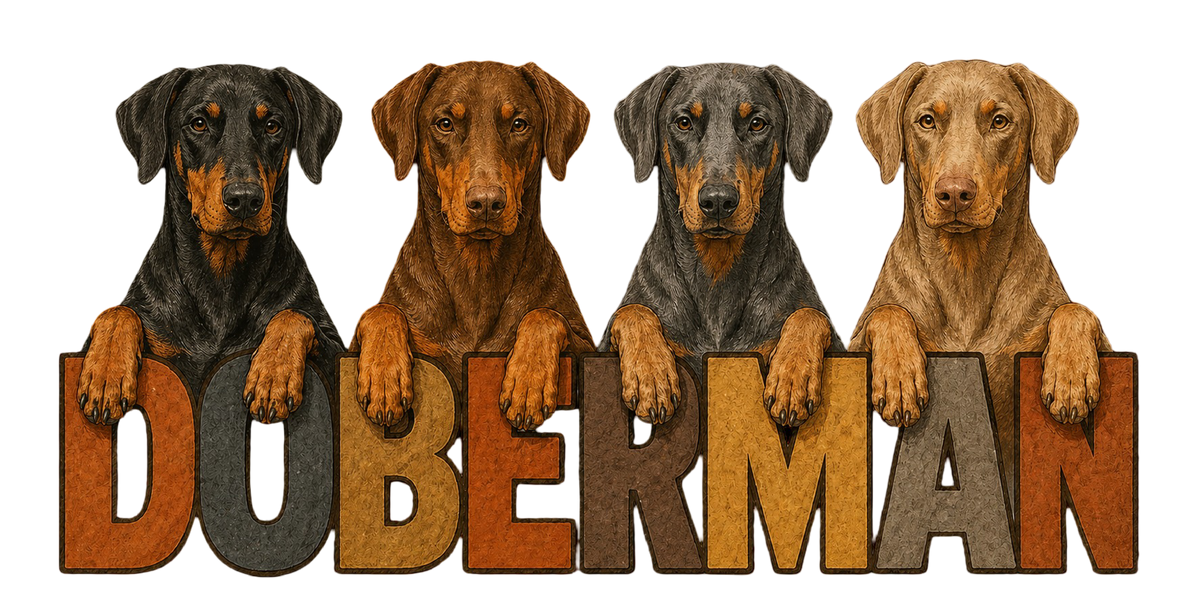 Doberman Lineup - Natural Ears shirt design