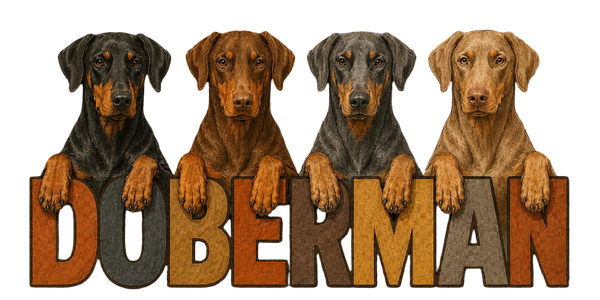 Doberman Lineup - Natural Ears