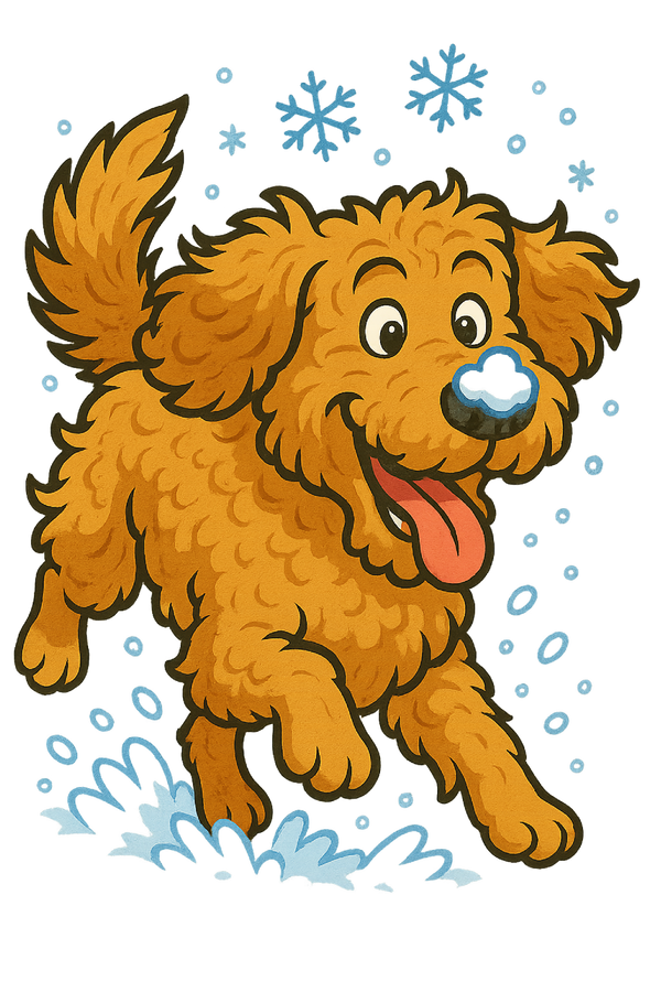 Snow Day - Goldendoodle