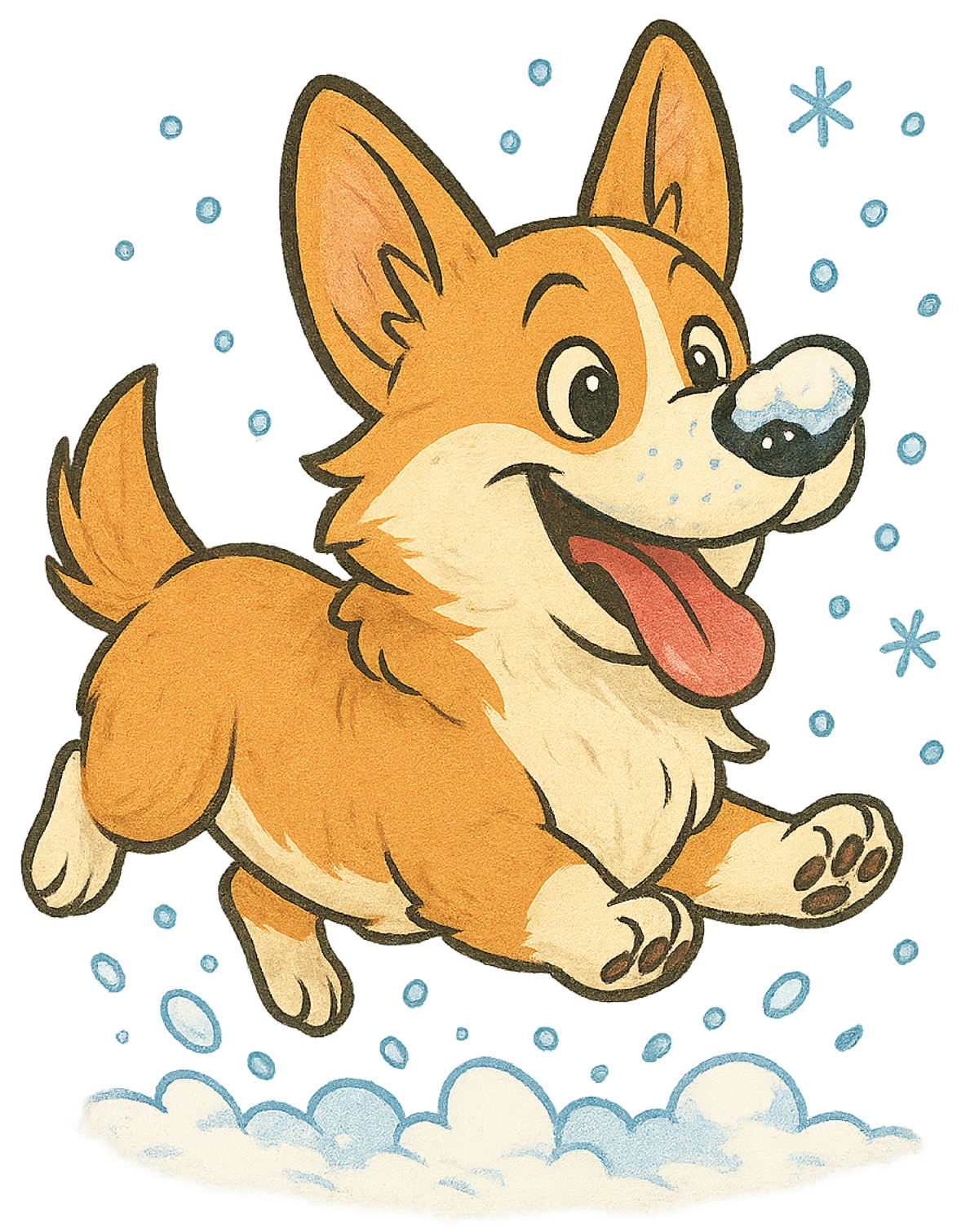 Snow Day - Corgi shirt design