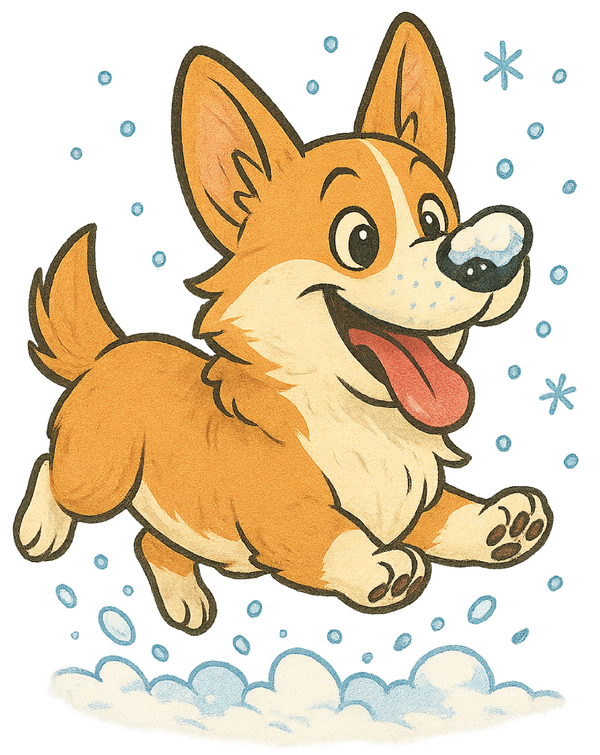 Snow Day - Corgi