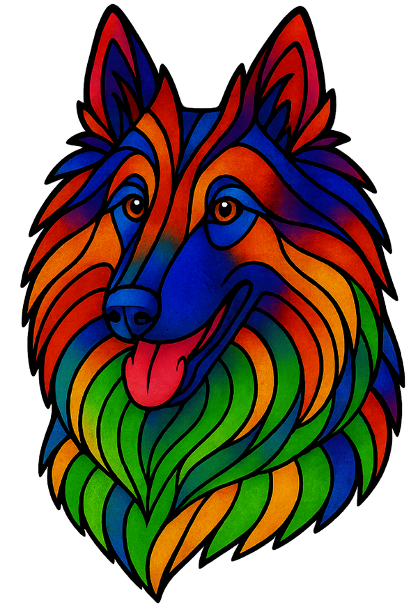 Stained Glass Belgian Tervuren