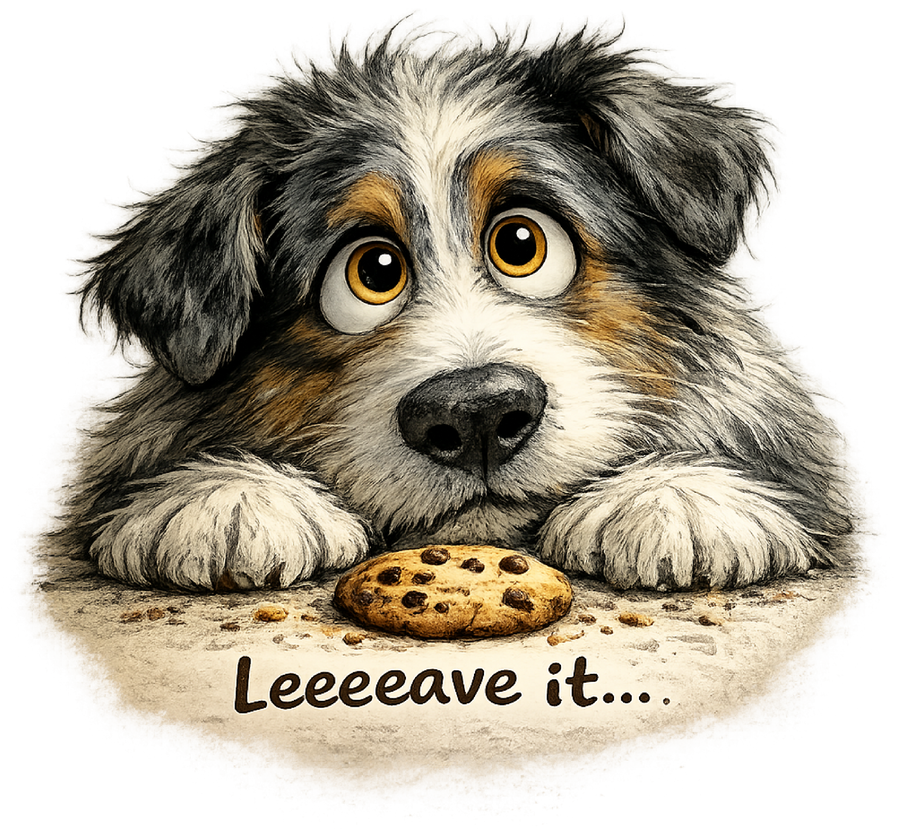 Leave It... - Blue Merle Aussie