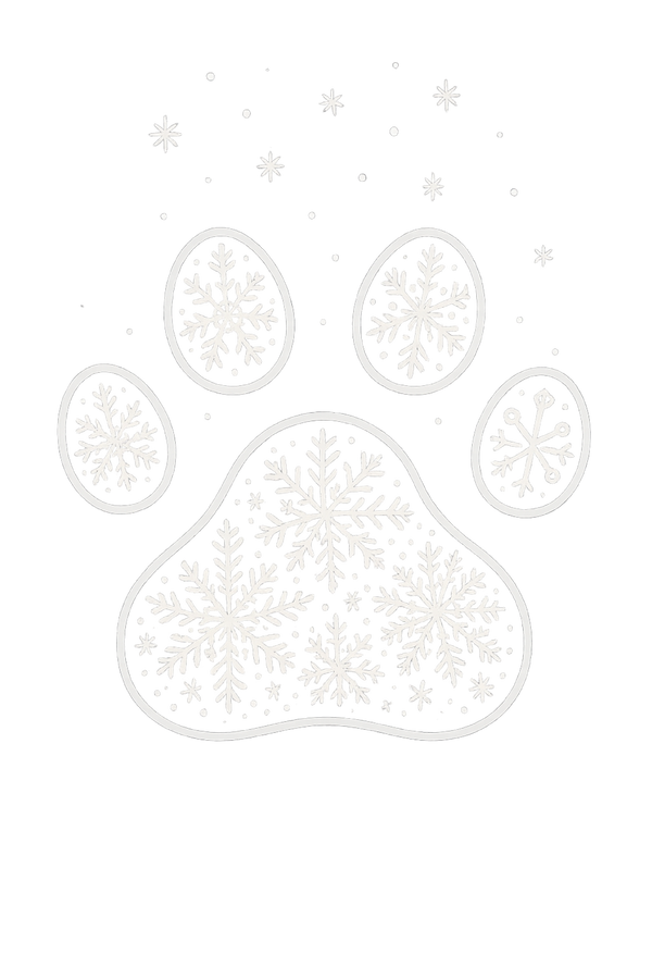 Snowflake Paw Print