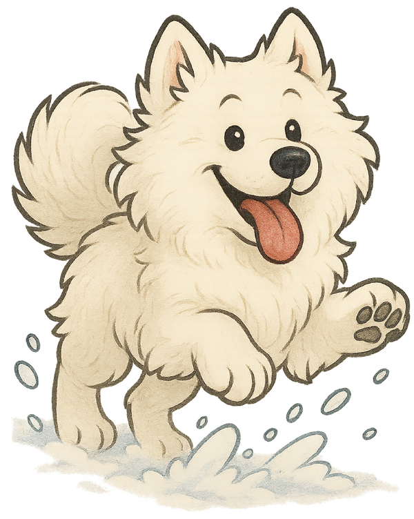 Snow Day - Samoyed
