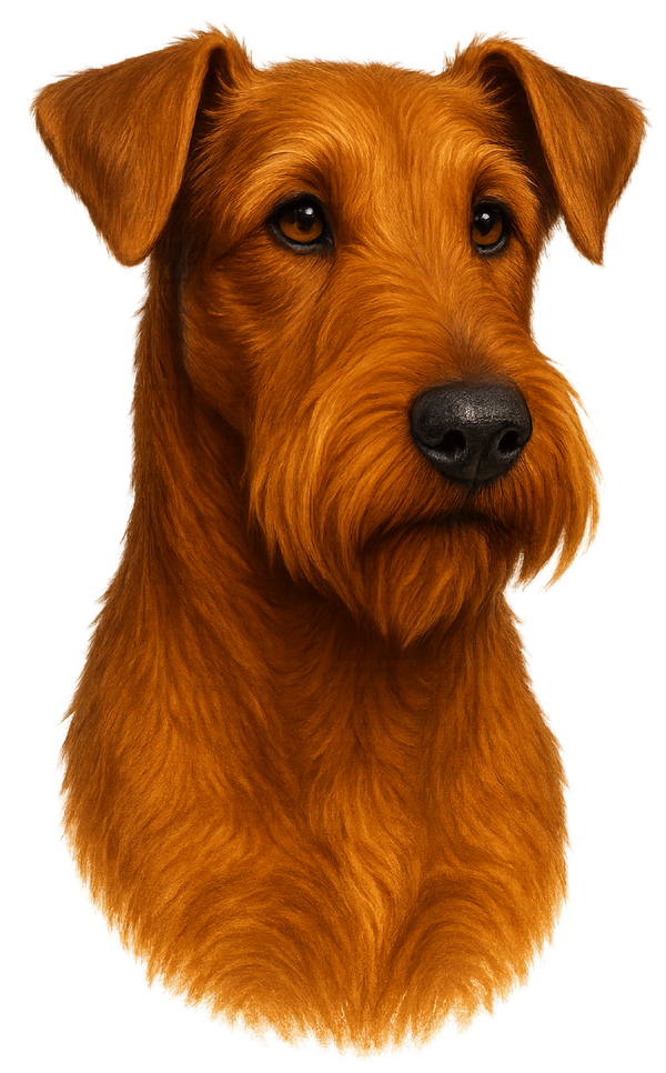 Airedale Painted Portrait
