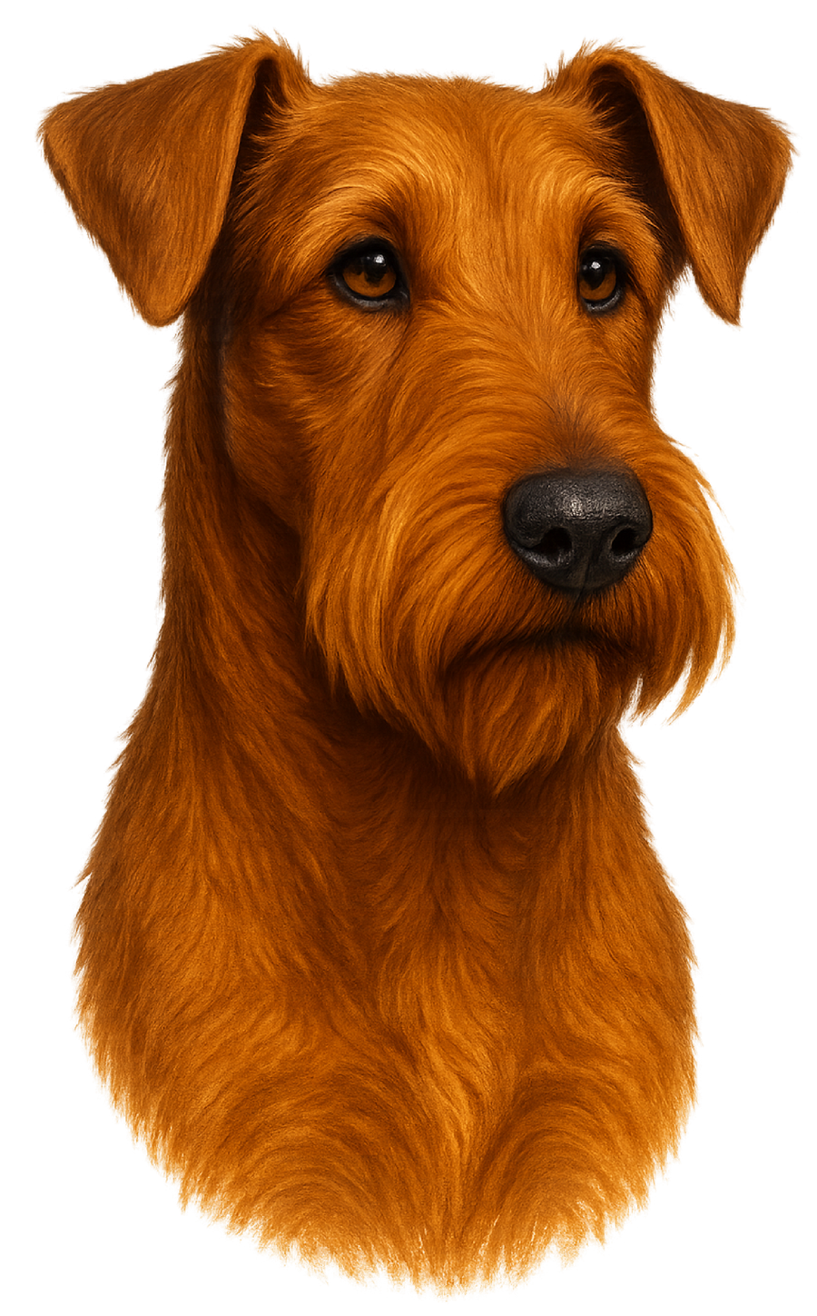 Airedale Painted Portrait